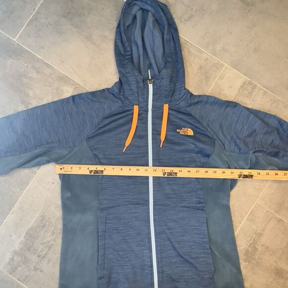 The North Face Women’s Mash Up Jacket Fleece Blue Neon Orange Size XL – EUC - Picture 3 of 14